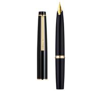 Jinhao 59 Fountain Pen EF Nib & Converter, Black Mini Travel Pocket Pen
