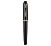Jinhao 9016 Fountain Pen Medium Heartbeat Point, Dadao Series Black Acrylic with Large Converter for Writing