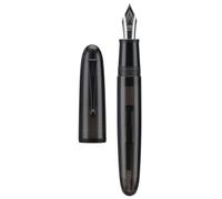 Jinhao 9019 Fountain Pen, Dadao Series #8 Medium Nib, Black Acrylic Barrel with Black Clip Big Size Writing Pen