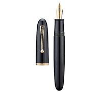 Jinhao 9019 Fountain Pen, Dadao Series #8 Medium Nib, Black Acrylic Barrel with Golden Clip Big Size Writing Pen