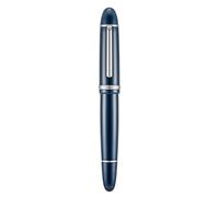 Jinhao X159 Fine Nib Fountain Pen, Blue with Silver Clip Acrylic Big Size Writing Pen