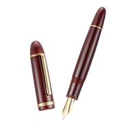 Jinhao X159 Red Acrylic Fountain Pen Gold Trim, Large #8 Extra Fine Nib Office Pen Calligraphy Writing