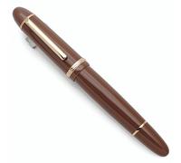 Jinhao X159 Resin Fountain Pen with Ink Converter (Extra Fine Nib, Coffee with Gold Clip)
