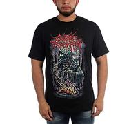 JINHU Cattle Decapitation Mens Plague Borne Short Sleeve T-Shirt Black XXL