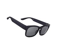 JINHU Intelligent Bone Conduction Sunglasses Bluetooth Headset Glasses Suitable For Driving Play Music Call Waterproof Glasses Can Be Equipped With Myopia Lenses, Black