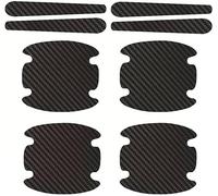 JINHUAHUOTUI Car Door Handle Protector for Ford Kuga 2019-2024, 8Pcs Carbon Fibre Scratch Guard Stickers Auto Paint Protection Cover Exterior Accessories
