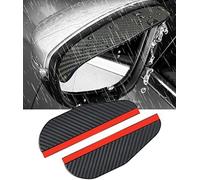 JINHUAHUOTUI Wing Mirror Rain Guard for Audi Q5 II 2020-2024, Carbon Fiber Side Mirror Sun Visor Waterproof Rain Eyebrow Exterior Car Accessories 2Pcs Set