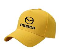 jinhuo Adjustable Baseball Cap for Men & Women, Breathable Cotton Sun Visor Hat for Mazda MX-5, Casual Sports Hat for Golf, Running, Workouts, Driving, Outdoor Activities,Yellow