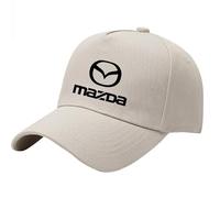 jinhuo Adjustable Baseball Cap for Men & Women, Breathable Cotton Sun Visor Hat for Mazda MX-5, Casual Sports Hat for Golf, Running, Workouts, Driving, Outdoor Activities,Beige