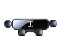 jinhuo Car Phone Holder for Tesla Model X 2014-2021 | Durable Car Mount | Vibration Proof Screen Fixed Bracket | 360° Adjustable Phone Stand | Clip-On | Black
