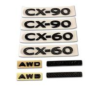 jinhuo Rear Boot Emblem for Mazda CX-60 / CX-90 - 3D Logo Sticker for Saloon & Estate - Replacement Styling Accessory, Easy to Install,CX-60-Black