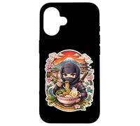 Jinja Eating Ramen Noodles Lover Japanese Art Anime Japan Case for iPhone 16