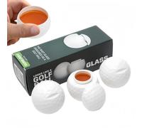 Jinjiar Golf Ball Shot Glass,Golf Gifts for Mens,No-velty Whiskey Glasses,Golf Ball Shot Glasses with Lid, Funny Shot Glass,Mugs for Men,Go-lf Mug,Funny Golf Gifts for Men,Drinking Gla-sses(Set of 3)