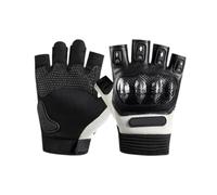 jinjindian Carbon Fiber Half Finger Gloves, Anti Cut Touch Screen Riding | Half finger carbon gloves, anti cut and touch screen, for motorcycle riding