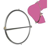 JINJIZHI BDSM Torture Stainless Steel Sex Toy Knee and Elbow Hip Lock Bondage Restraints for Adults Women Men Couples