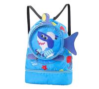 JINJUMEI Children's Swimming Bag, Beach Backpack with Separation Shoe Compartment