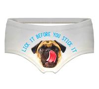 JINKAIJIA Women's Fashion Flirty Sexy Funny Naughty Animal Low-waisted High elasticity Lovers Underpants Single Party Gifts, Lick It Stick It Dog, M