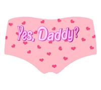 JINKAIJIA Women's Fashion Flirty Sexy Funny Naughty Animal Low-waisted High elasticity Lovers Underpants Single Party Gifts, Yes Daddy(pink), XL