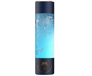 JinKeHong Hydrogen Water Bottle Generator, Pem Technology Glass Water Ionizer with Fully Charged Can be Electrolyzed 215 Times, Up to 4000 Ppb, for Anti Aging Antioxidan Stay Healthy（280ml