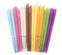 Jinlaili 16PCS Ear Candles for Wax Removal, Natural Ear Candles, Ear Wax Remover Candle Kit, Hollow Cone Candles Non-Toxic, Cylinders Fragrance Candles, Safe Ear Candling for Blocked Ears, 8 Colors