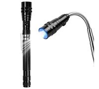 Jinlaili LED Telescopic Magnet Tool, Telescopic Magnetic Lifter with LED, Magnetic Pickup LED Work Light, Multitool Pen with Compass, for Men, Gift Ideas, Christmas, Birthday Gift Idea
