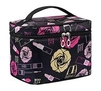 Travel Makeup Bag, Large Capacity Makeup Organiser Bag, Waterproof Portable Cosmetic Bag for Women, Cosmetic Cases Makeup Storage Bag, Travel Makeup