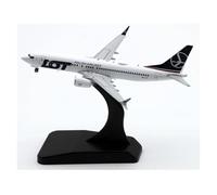 JINLEXIU Static aircraft model 1:400 For Polish Airlines LOT Boeing B737-8Max Plane Model SP-LVF Diecast Alloy Aircraft Model Party Gifts