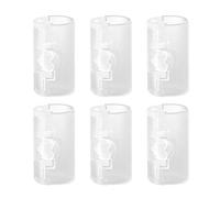 JinliangGuo 6Pcs Elastic Bedroom Sheet Clips Colorful Fixing Bed Sheets Bed Duvet Clips Fixing Durable Useful Clamps Sheet Fastener Clips for Bedding Slings (Clear Color)