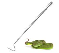 JinliangGuo One Piece Metal Snake Hook Rustproof Snake Catching Tools Outdoor Reptile Steel Telescoping Snake Catcher for Reptile Catching Controlling