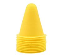 JINLL 10Pcs Small Sports Cones Obstacle Course 8Cm For Football, Skating, Kids Indoor And Outdoor Activities, Agility Training,Yellow