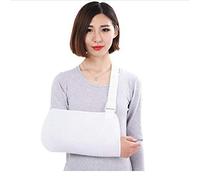 JINLL Adjustable Arm Sling Shoulder Immobilizer Wrist Elbow Support Brace For Broken And Fractured Bones,White