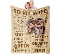 Jinmaple Gift for Wife from Husband, to My Wife Blanket 130x150CM, Wedding Anniversary Romantic Gifts for Women Birthday Christmas Valentine's for Her Birthday Presents for Wife Wifey Fiance