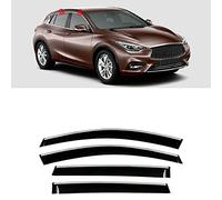 JINMAYA 4 Pieces Car Window Wind Deflectors, for Infiniti Q30 MK1-H15 2015-2019 Front and Rear Trim Strips Sun Visors Wind Shield Accessories