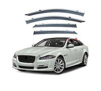 JINMAYA 4 Pieces Car Window Wind Deflectors, for Jaguar XJL X351 2011-2019 Front and Rear Trim Strips Sun Visors Wind Shield Accessories