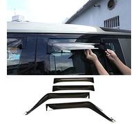 JINMAYA 4 Pieces Car Window Wind Deflectors, for Land Rover Defender 90 110 2020-2023 Front and Rear Trim Strips Sun Visors Wind Shield Accessories