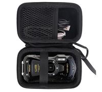 JINMEI Hard EVA Carrying Case Compatible with PENTAX WG-8/WG-90/ RICOH WG-7/WG-6/WG-80/WG-70 Waterproof Digital Camera Storage Box (Black)