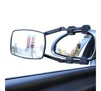 Jinmen 2 Pcs Mirror Extensions for Towing | Adjustable PP Clip- Towing Mirror | Clamp- Towing Mirror, External Motorhome Mirrors for Most Trucks Caravans, Black