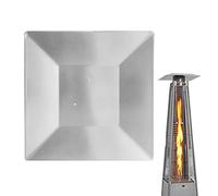 Jinmen Reflector Shield for Pyramid Patio Heater, Universal Pyramid Patio Heater Replacement Top, Rain-proof Square Outdoor 4-sided Heater Cover Top for Home, House, Hotel