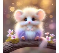 Jinmer Diamond Art Kit for Adults,5D Cute Animals Flowers Diamond Painting Kits DIY Crystal Embroidery Cross Stitch Full Drill Art Craft Painting Picture Home Wall Decor Gifts Round Drill,105x105cm