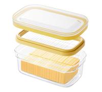 JINMILAN Butter Dish with Lid Plastic Butter Dishes for Butters or Cheese and Easy Cutting and Container