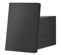 JINMING 6 Extra Large Gift Boxes with Lids 17x11x2.5 Inches Gift Boxes for Clothes, Black Gift Boxes, Robe Gift Boxes