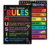 Jinniee Set 2 pcs Music Classroom Posters Posters, Solfege Poster, Music Bulletin Board Decorations, Music Posters For Classroom Education Posters, Music Classroom Decorations, Music Teacher Supplies