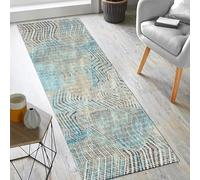 Jinnrug Long Narrow Hallway Runner Rugs，Easy To Clean Non-slip Corridor Kitchen Bedroom Carpet Runner，Lounge Entrance Door Kitchen Short Mats 60x500cm(100×600cm/3.3ft×19.7 ft)