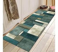 Jinnrug Runner Rug Carpet Runners for Hallway Non-slip 60cm/70cm/80cm/100cm Wide Modern Green Corridor Hall Kitchen Bedroom Stair Floor Protection Mat (Size : 80×200cm/2.6ft×6.6ft)
