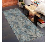 Jinnrug Runner Rug, Traditional Long Narrow Hall Runner Carpet, Soft Non Slip Easy to Clean Lounge Balcony Non-slip Decor Floor Mats 60x350cm 70x500cm(60×400cm/2ft×13.1ft)
