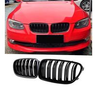 Jinpengyong E92 Kidneys Black for BMW 3er E92 Coupé E93 Cabrio 328i 335i LIC 2010-2013 Radiator Grille Gloss Black Front(Not for M3)(For 3er E92 2010-2013)