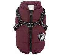 Jinpet Dog Coat with Harness Winter Dog Coat Fleece Dog Jacket Waterproof Dog Coat Zipper Dog Jacket Puppy Coat Small Dog Clothes Dog Coat with Reflective Harness for Smal Medium Large Dogs S-4XL