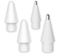 Jinpojun 4 Pack Tips for Apple Pencil 1st & 2nd Generation, Replacement for iPad Pro iPencil nibs, iPencil Nib for iPad Pencil 1 st/Pencil 2 Gen White