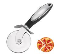 Jinpojun Pizza Cutter, Stainless Steel Pizza Cutter Wheel, Pizza Slicer with Non-Slip Ergonomic Handle, Smooth Rotating, Professional Pizza Knife 7.6CM