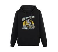 JINPUJING Jerry Reed Snowman Smokey and The Bandit Mens Hoodies Printed Graphic Pullover Unisex Black Sweatshirts 3XL